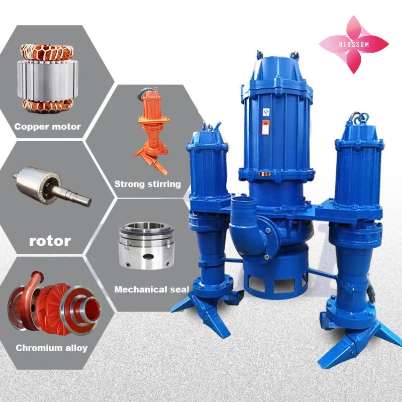 High Concentration Conveying Submersible Slurry Pump for Land Reclamation (1000 m&sup3; /h, 55m, 80 kW)