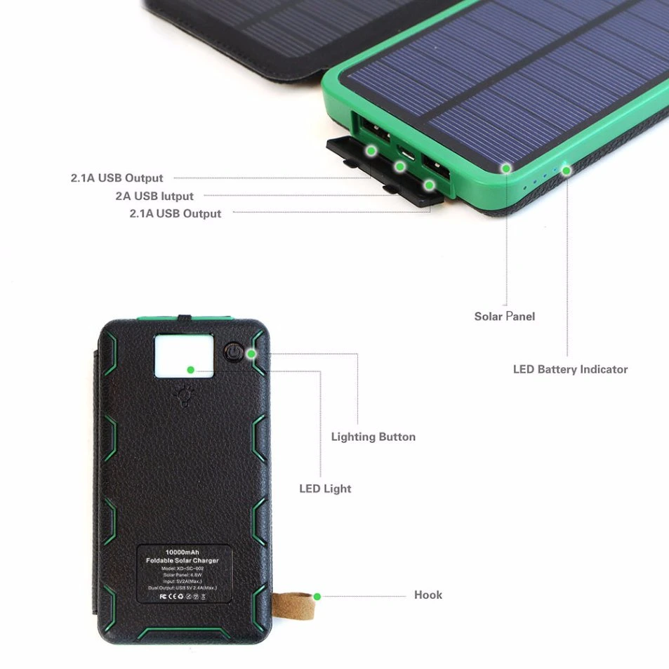 Power Bank Solar Panel Portable Charger External Battery Universal